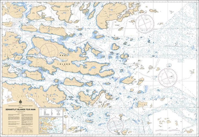 CHS Chart 5052: Seniartlit Islands to / à Nain