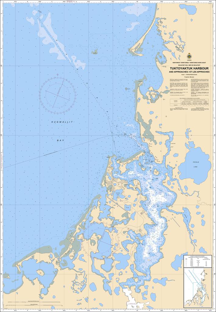 CHS Chart 7685: Tuktoyaktuk Harbour and Approaches/et les approches