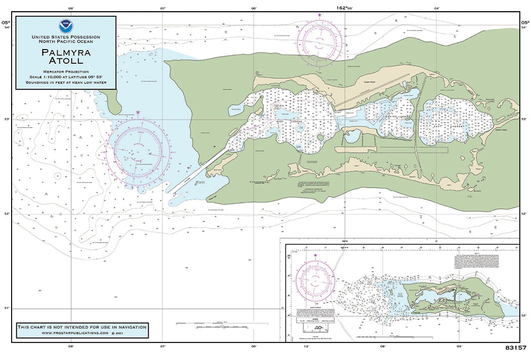 Nautical Placemat: Palmyra Atoll