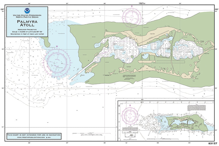 Nautical Placemat: Palmyra Atoll