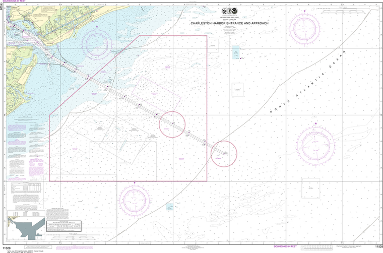 NOAA Chart 11528: Charleston Harbor Entrance and Approach