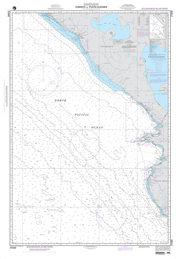 NGA Chart 21540: Corinto to Punta Guianes (OMEGA)