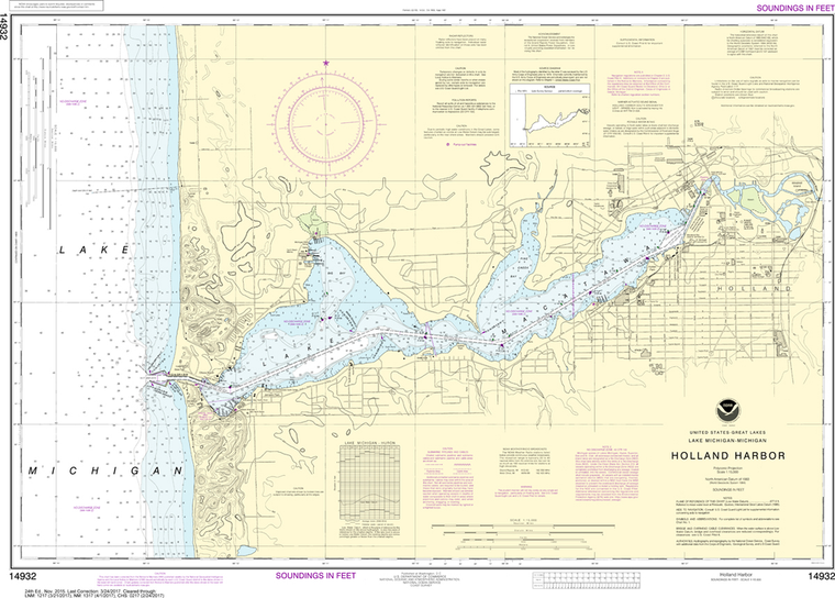 NOAA Chart 14932: Holland Harbor