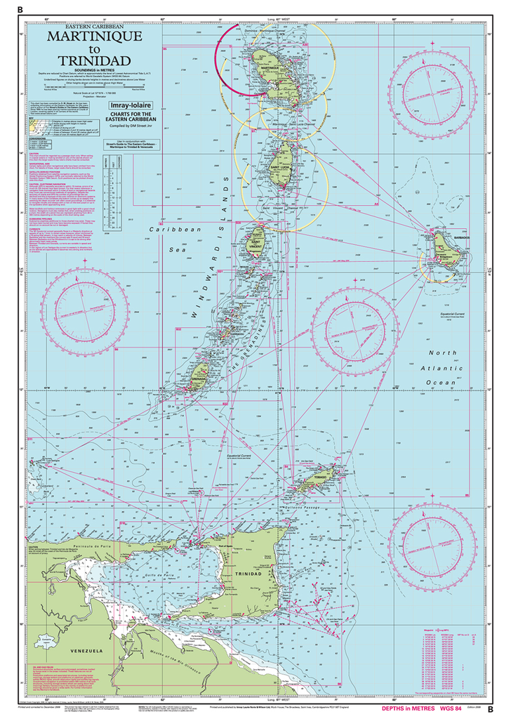 Imray Chart B: Martinique to Trinidad Passage Chart