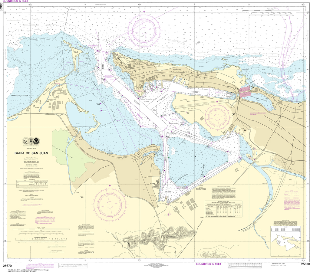 NOAA Chart 25670: Bahia de San Juan