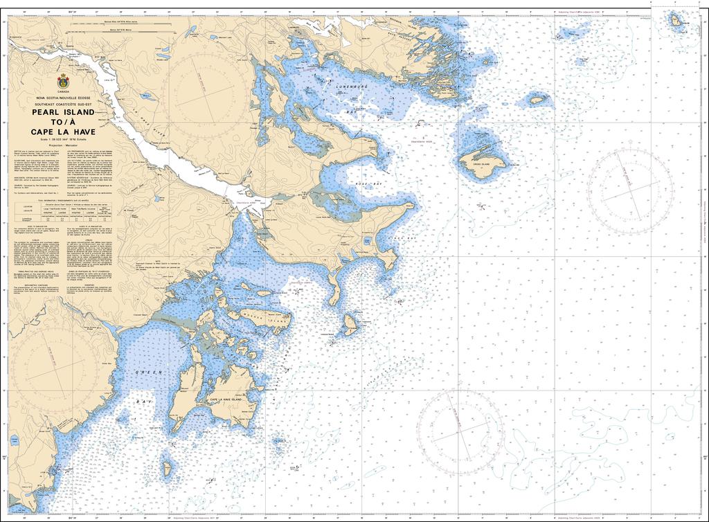 CHS Chart 4384: Pearl Island to / à Cape La Have