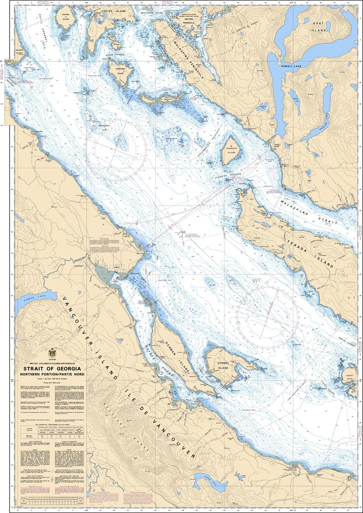CHS Chart 3513: Strait of Georgia, Northern Portion/Partie Nord