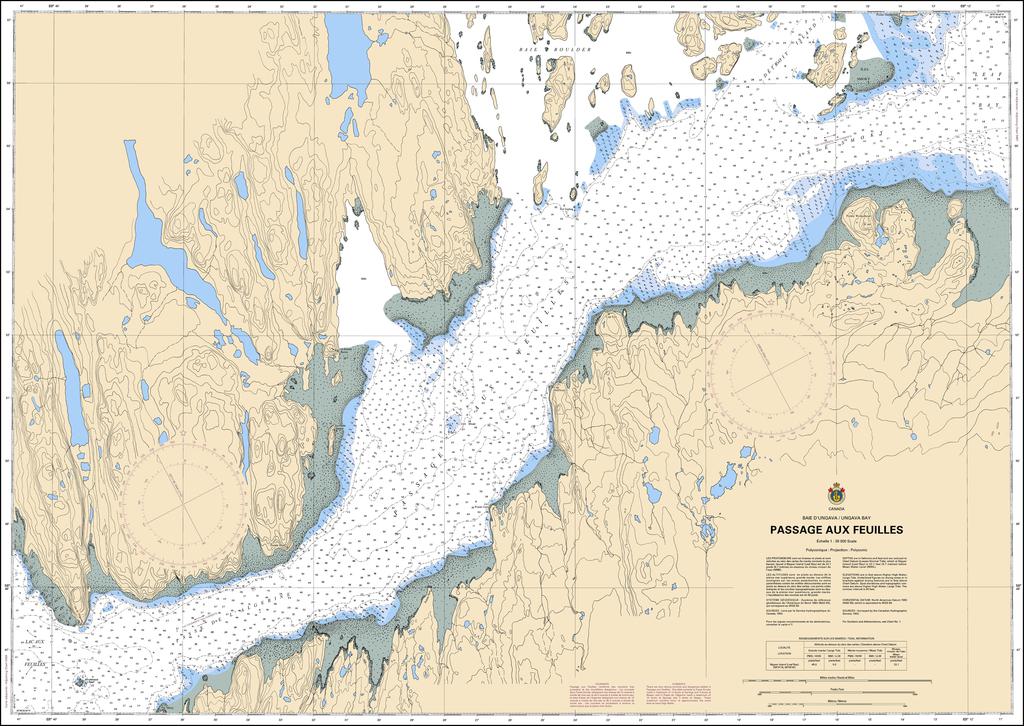 CHS Chart 5468: Passage aux Feuilles