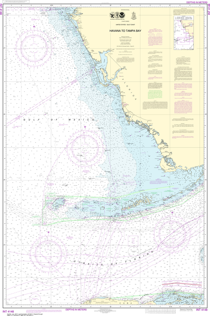 NOAA Chart 4148: Havana to Tampa Bay