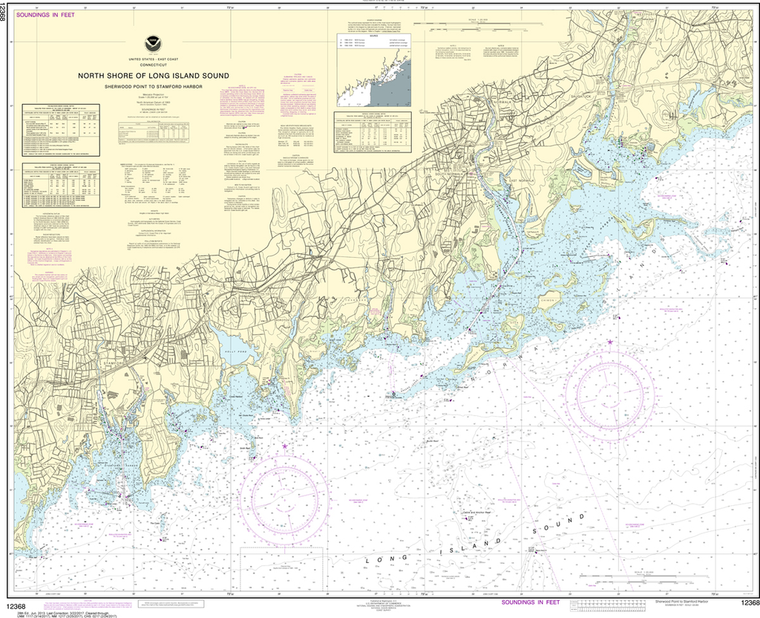 NOAA Chart 12368: North Shore of Long Island Sound - Sherwood Point to Stamford Harbor