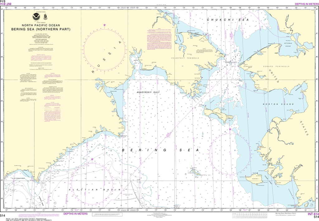 NOAA Chart 514: Bering Sea - Northern Part