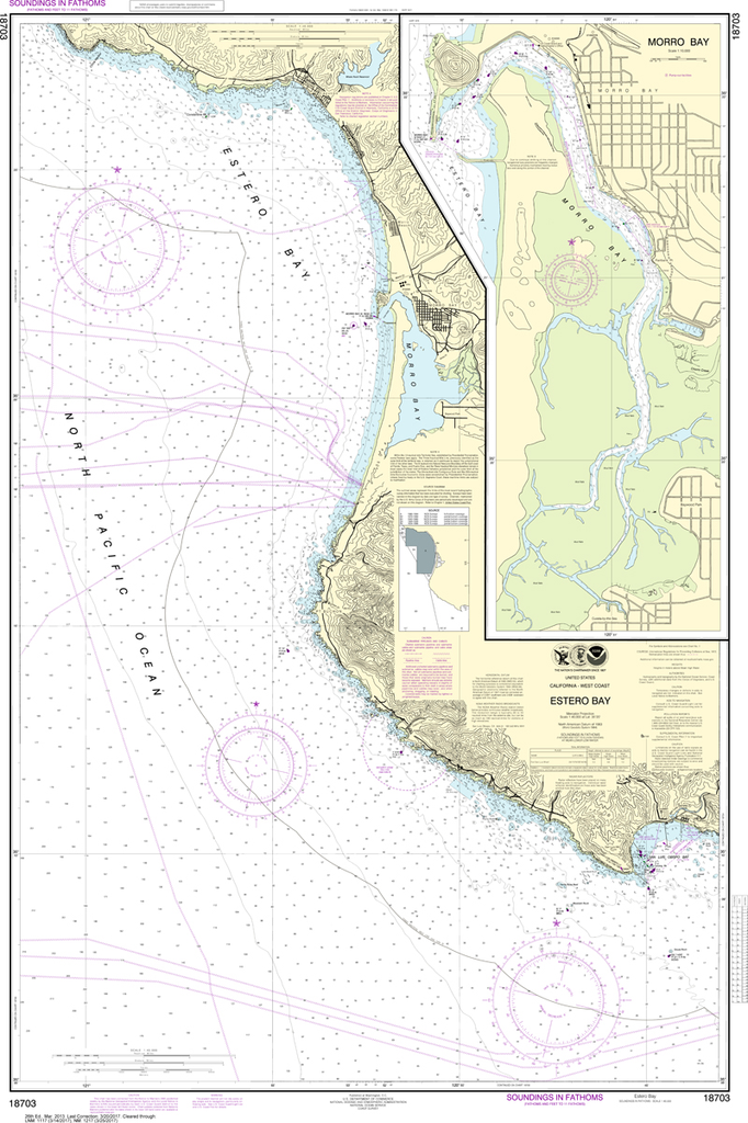 NOAA Chart 18703: Estero Bay, Morro Bay