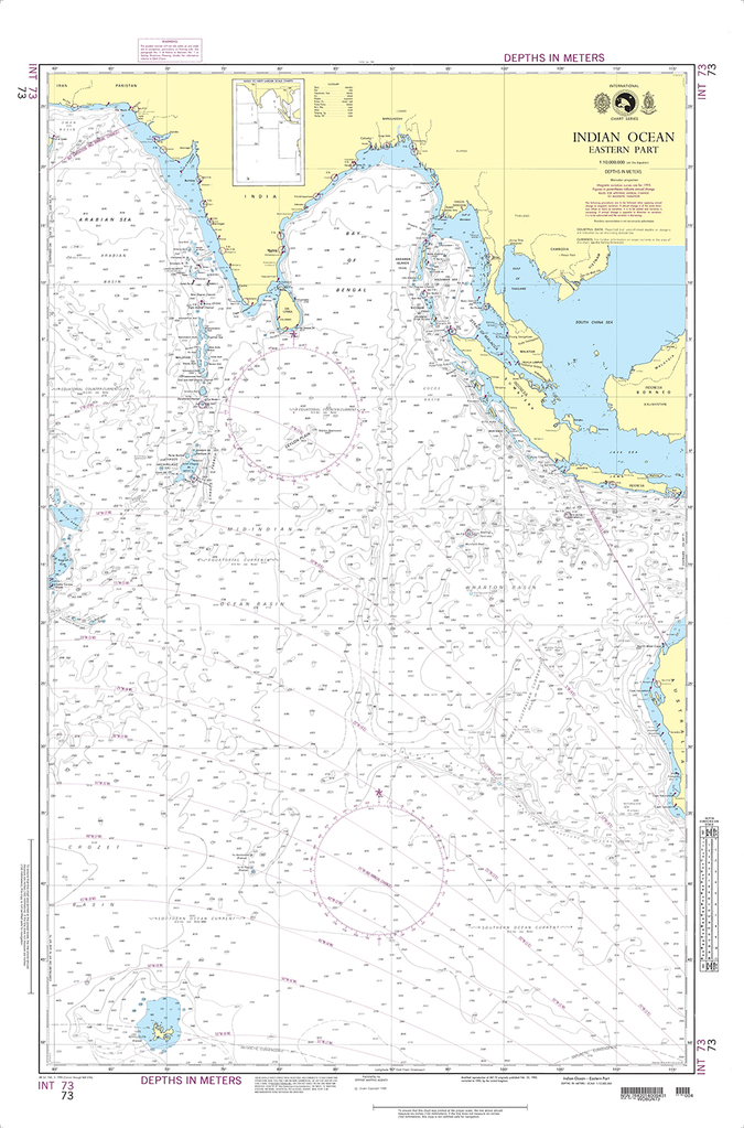 NGA Chart 73: Indian Ocean-Eastern Part