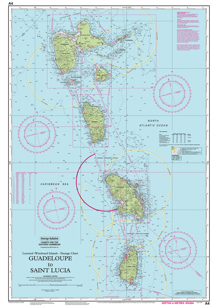 Imray Chart A4: Guadeloupe to St Lucia