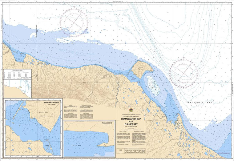 CHS Chart 7661: Demarcation Bay to/à Philips Bay