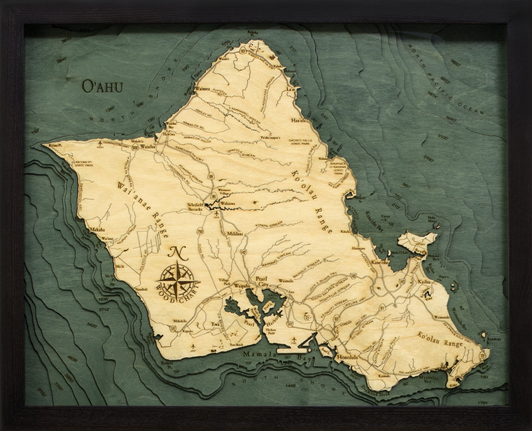 WoodChart of Oahu, Hawaii