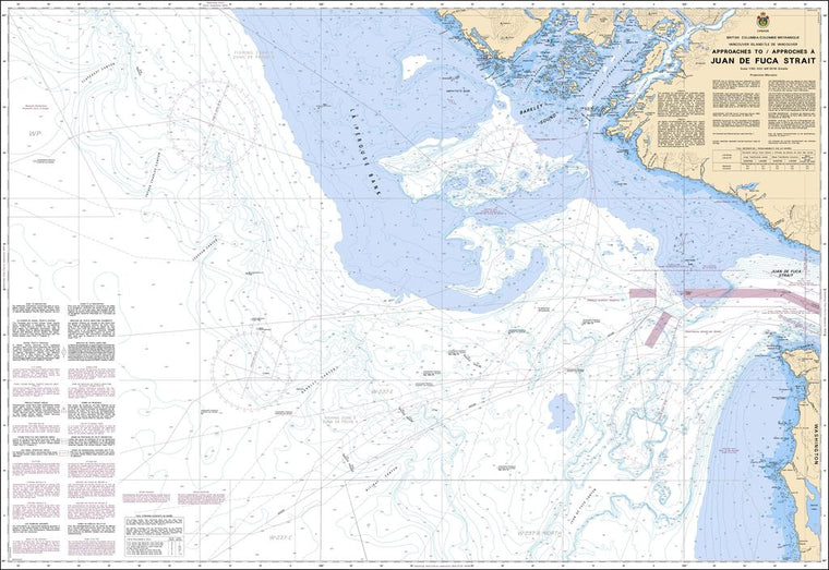 CHS Chart 3602: Approaches to/Approches à Juan de Fuca Strait