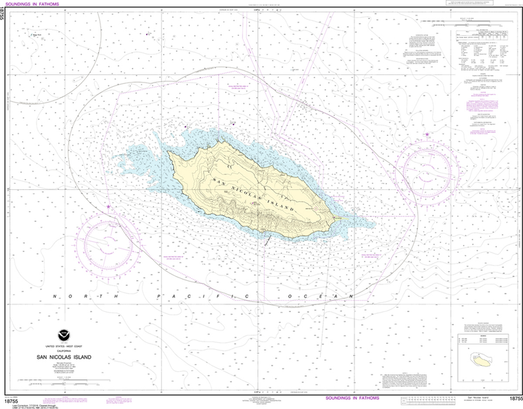 NOAA Chart 18755: San Nicolas Island
