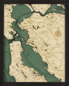 WoodChart of San Francisco, California (Large)