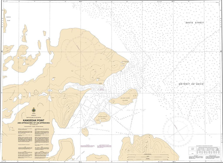 CHS Chart 7185: Kangeeak Point and Approaches/et les Approches