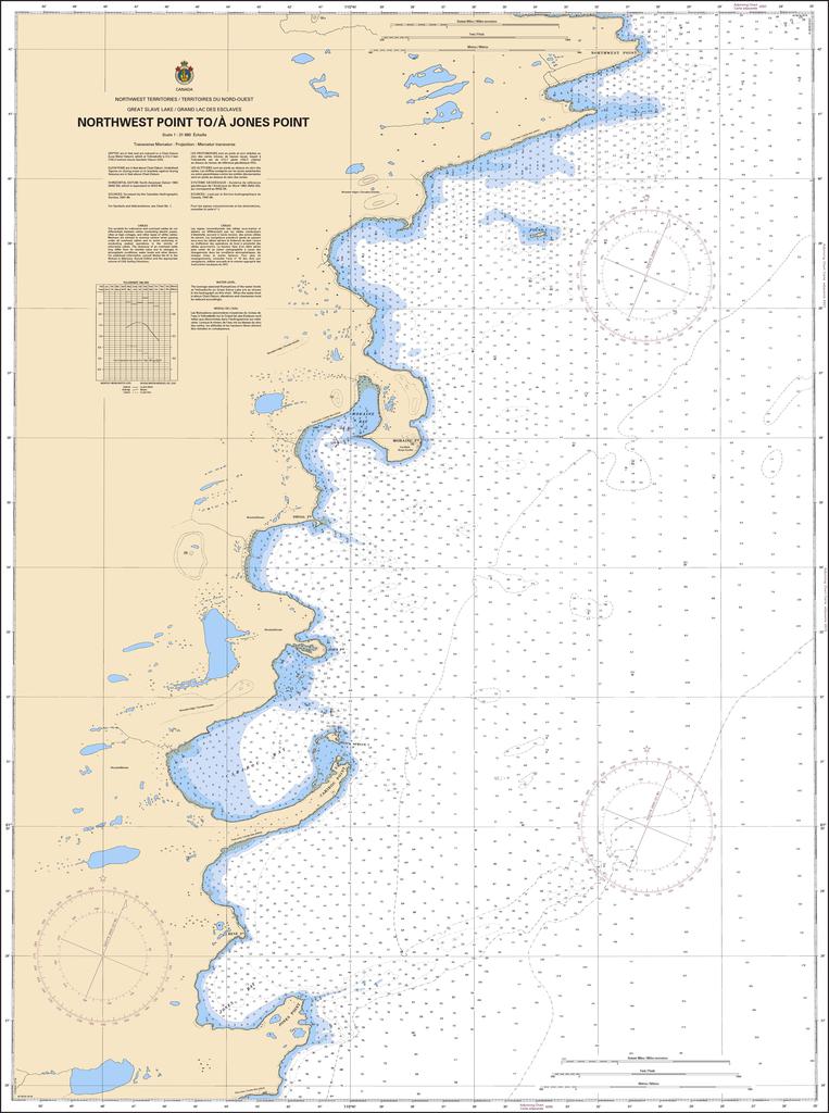 CHS Chart 6358: Northwest Point to/à Jones Point