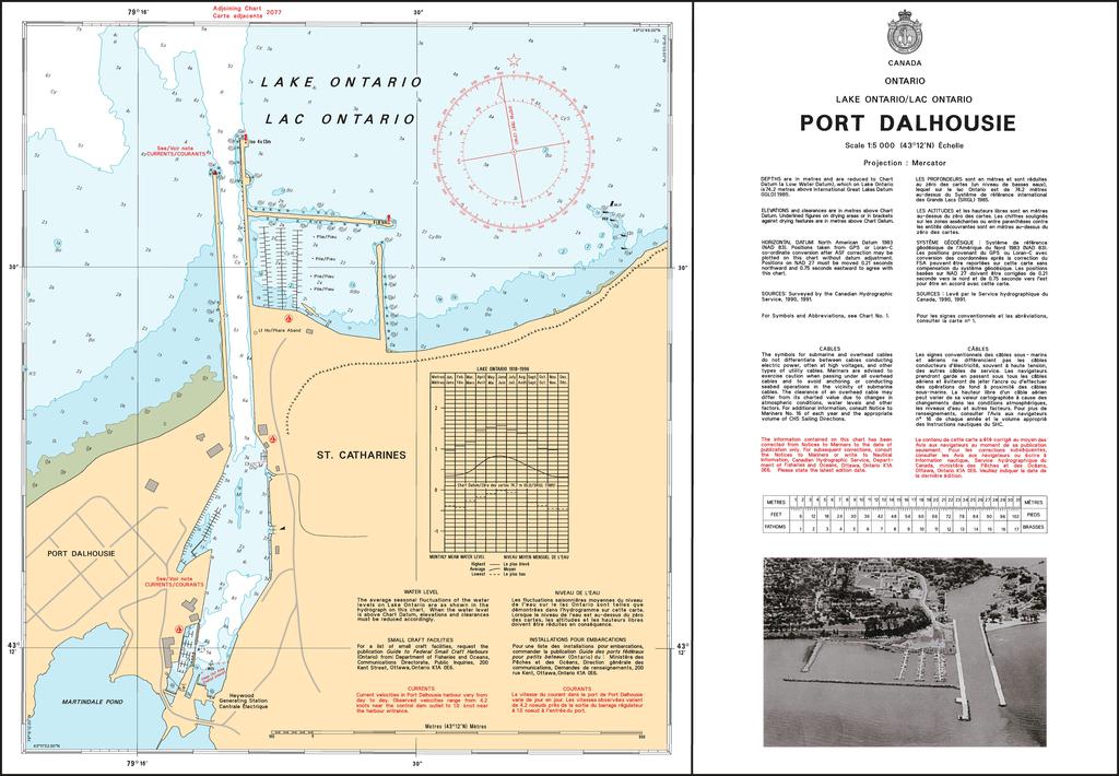 CHS Chart 2044: Port Dalhousie