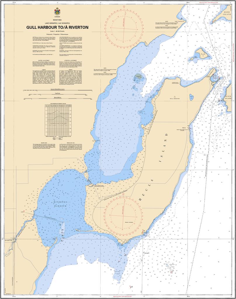 CHS Chart 6249: Gull Harbour to/à Riverton