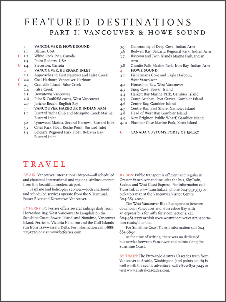 Howe Sound Chart Dreamspeaker Guides Vol. 3: Vancouver, Howe Sound & The Sunshine Coast ...