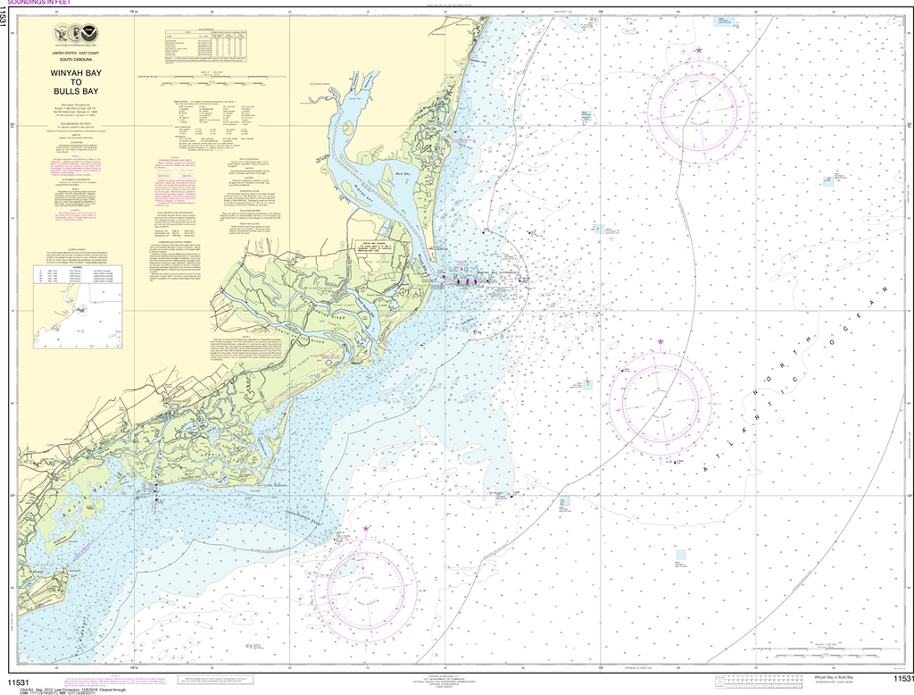 NOAA Chart 11531: Winyah Bay to Bulls Bay