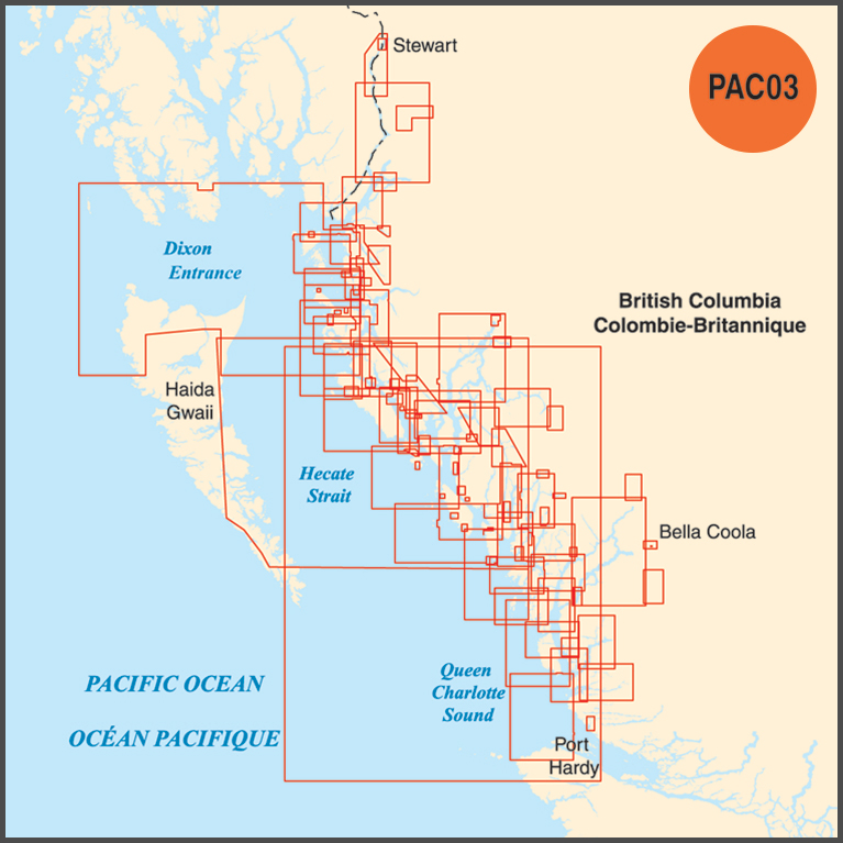 PAC-03 Raster Collection: Queen Charlotte Sound/Hecate Strait to Portland Canal