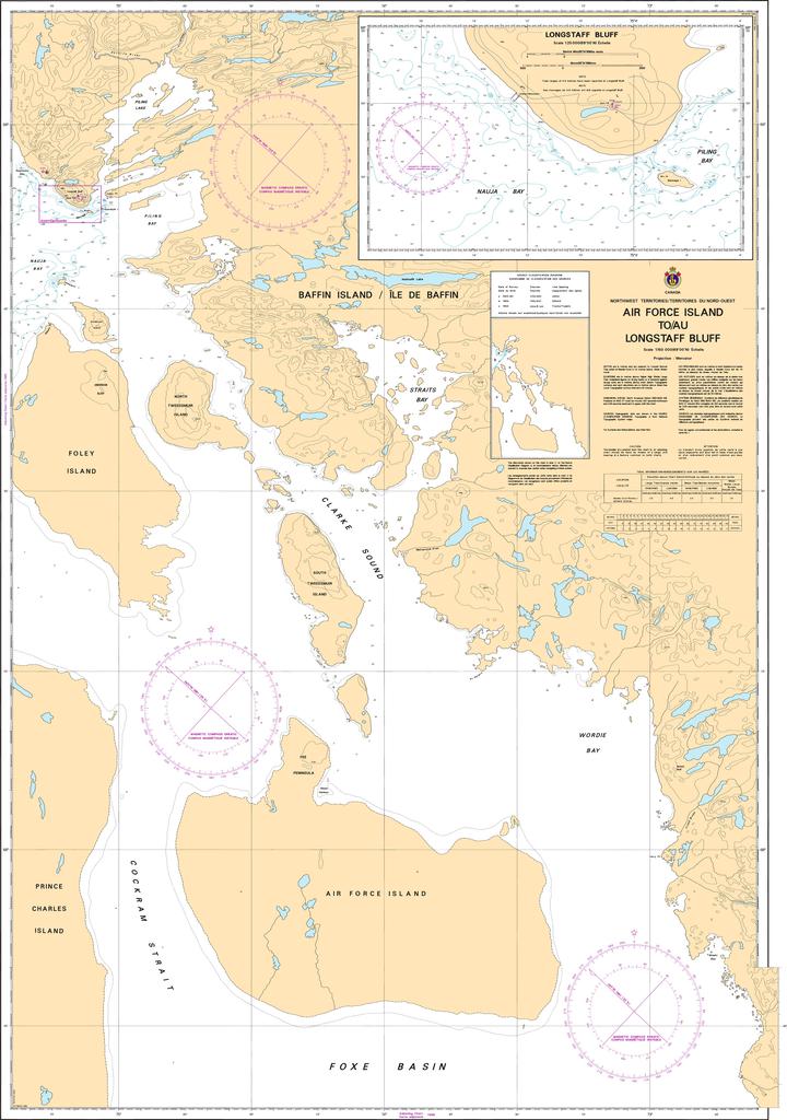CHS Chart 7488: Air Force Island to/au Longstaff Bluff