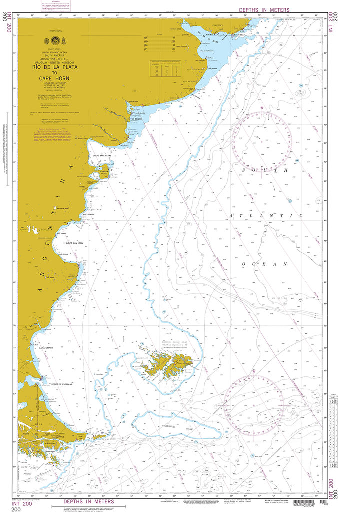 NGA Chart 200: Rio de La Plata to Cape Horn