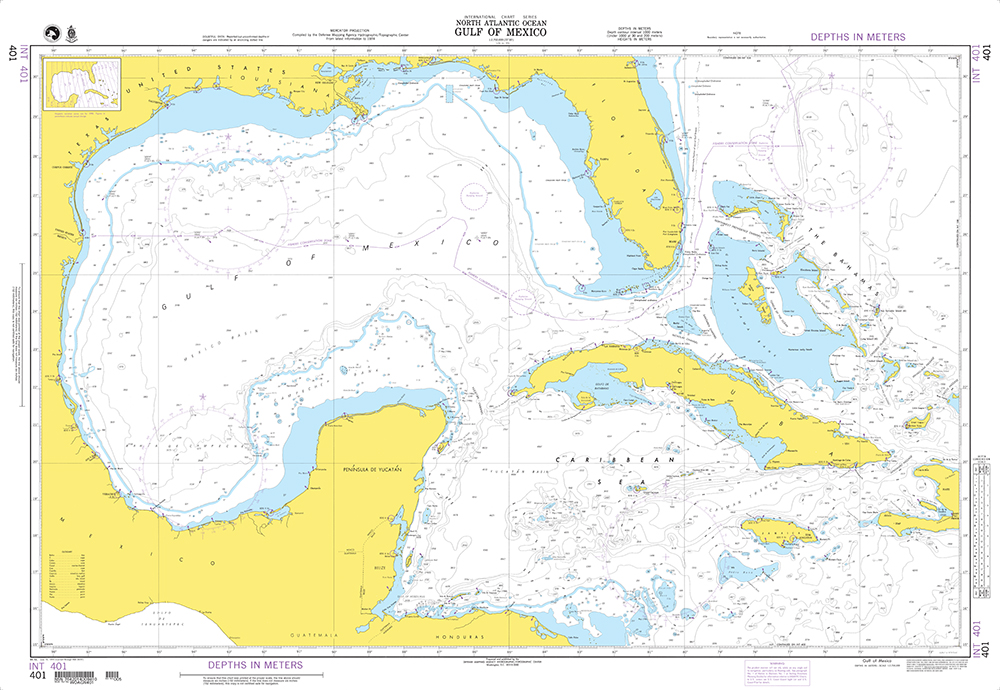 NGA Chart 401: Gulf of Mexico