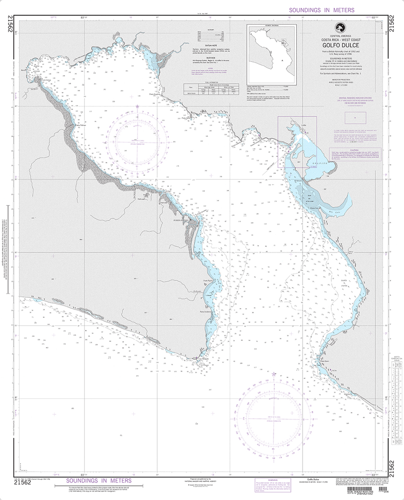 NGA Chart 21562: Golfo Dulce