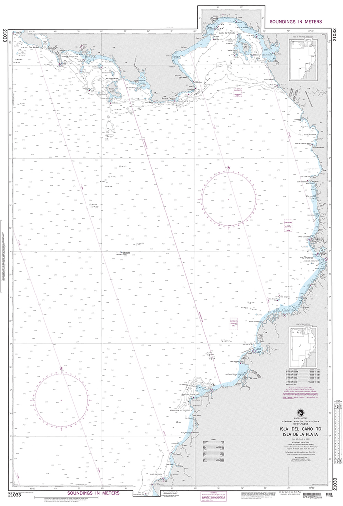 NGA Chart 21033: Isla del Cano to Isla de la Plata