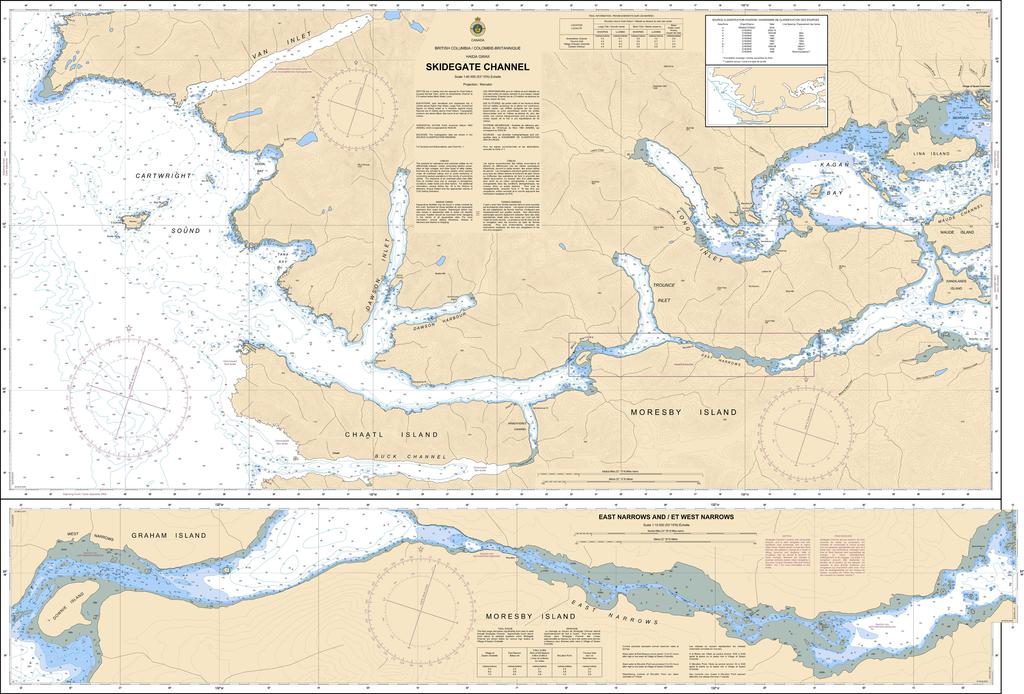 CHS Chart 3891: Skidegate Channel