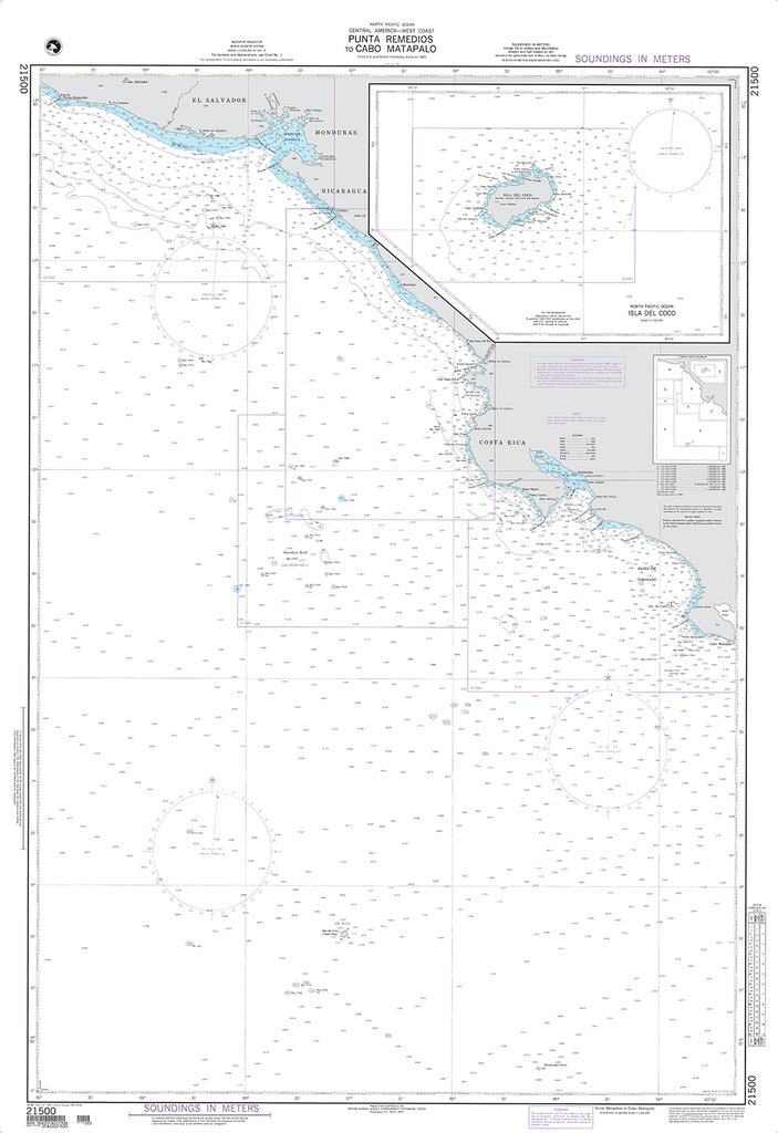 NGA Chart 21500: Punta Remedios to Cabo Matapalo (OMEGA) (Chart indexed on page 3)