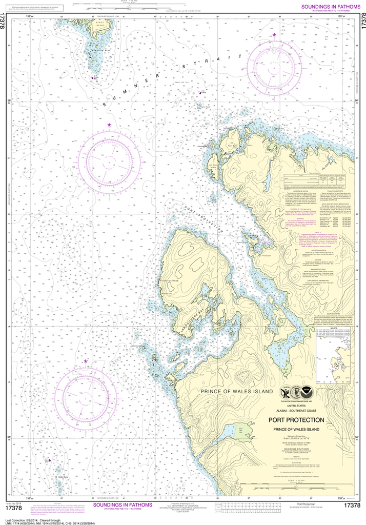 NOAA Chart 17378: Port Protection, Prince of Wales Island