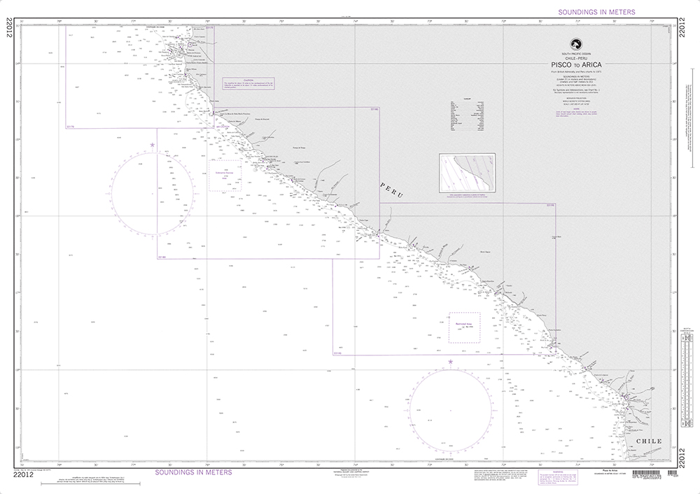 NGA Chart 22012: Pisco to Arica