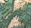 WoodChart of Cape Cod, Massachusetts (Large)