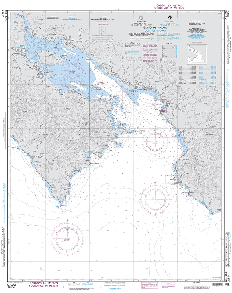 NGA Chart 21544: C.R. 006, Gulf of Nicoya