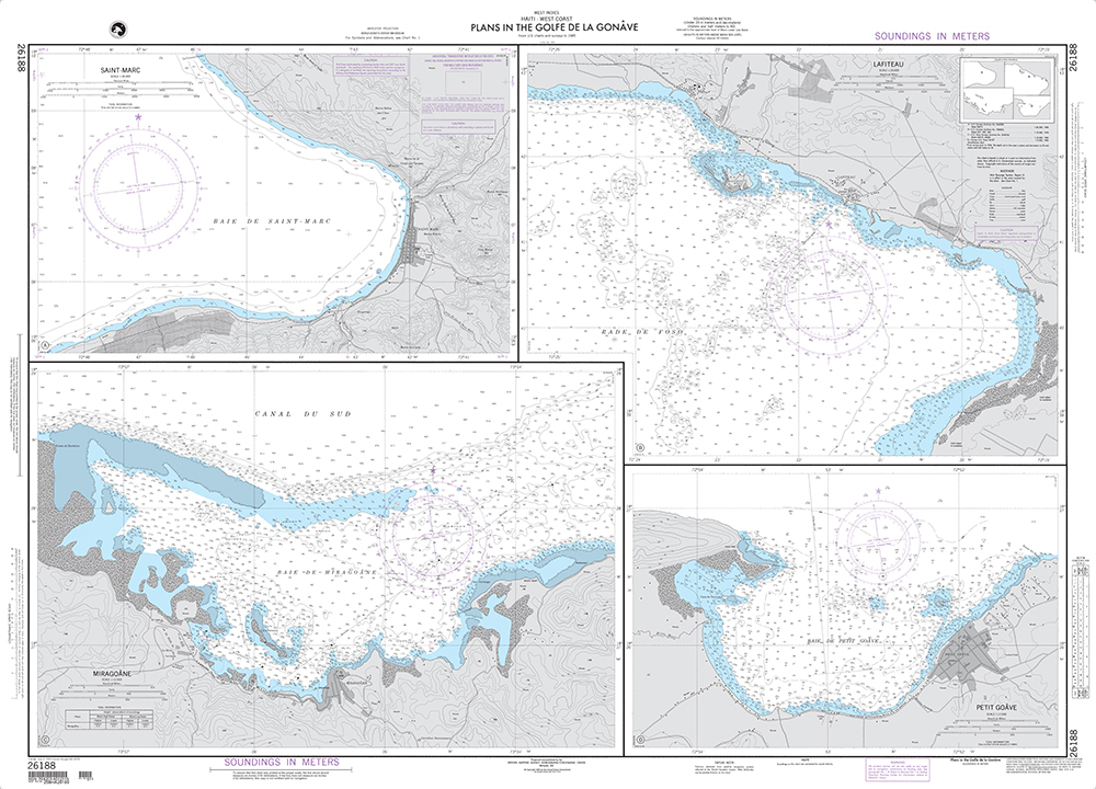 NGA Chart 26188: Plans in the Golfe de la Gonave A. Saint-Marc