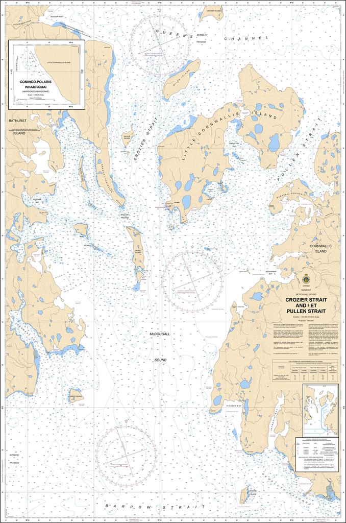 CHS Chart 7935: Crozier Strait and/et Pullen Strait