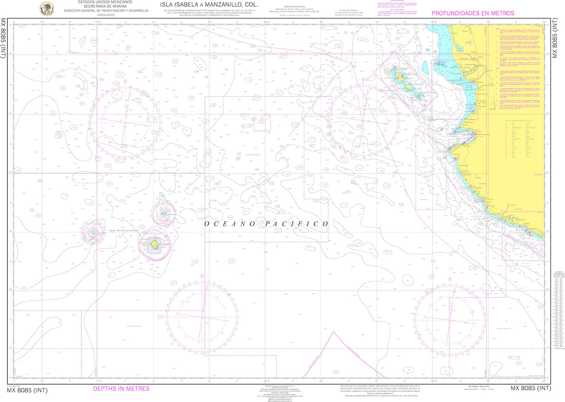 SEMAR Nautical Chart MX8085