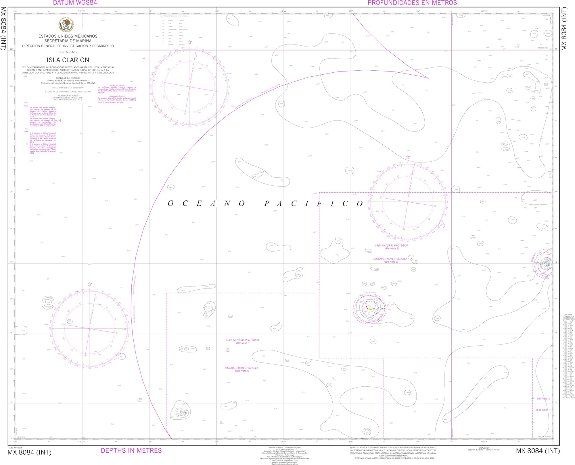 SEMAR Nautical Chart MX8084