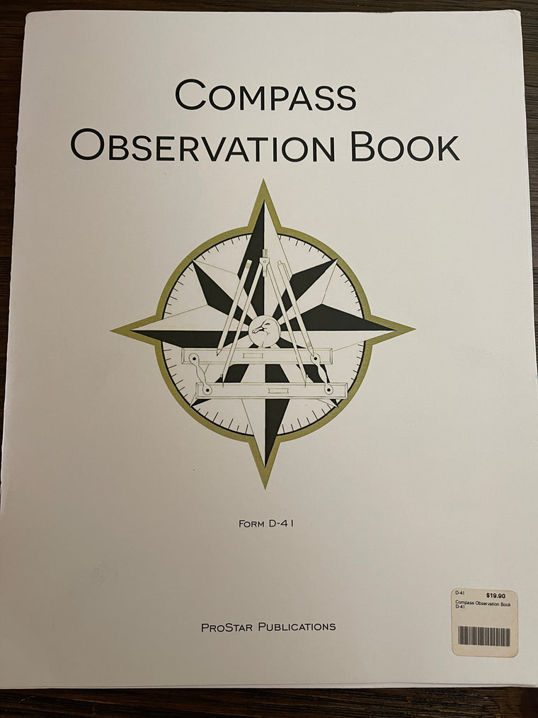 Compass Observation Book (Form D-41)