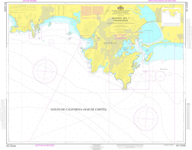 SEMAR Nautical Chart MX23200