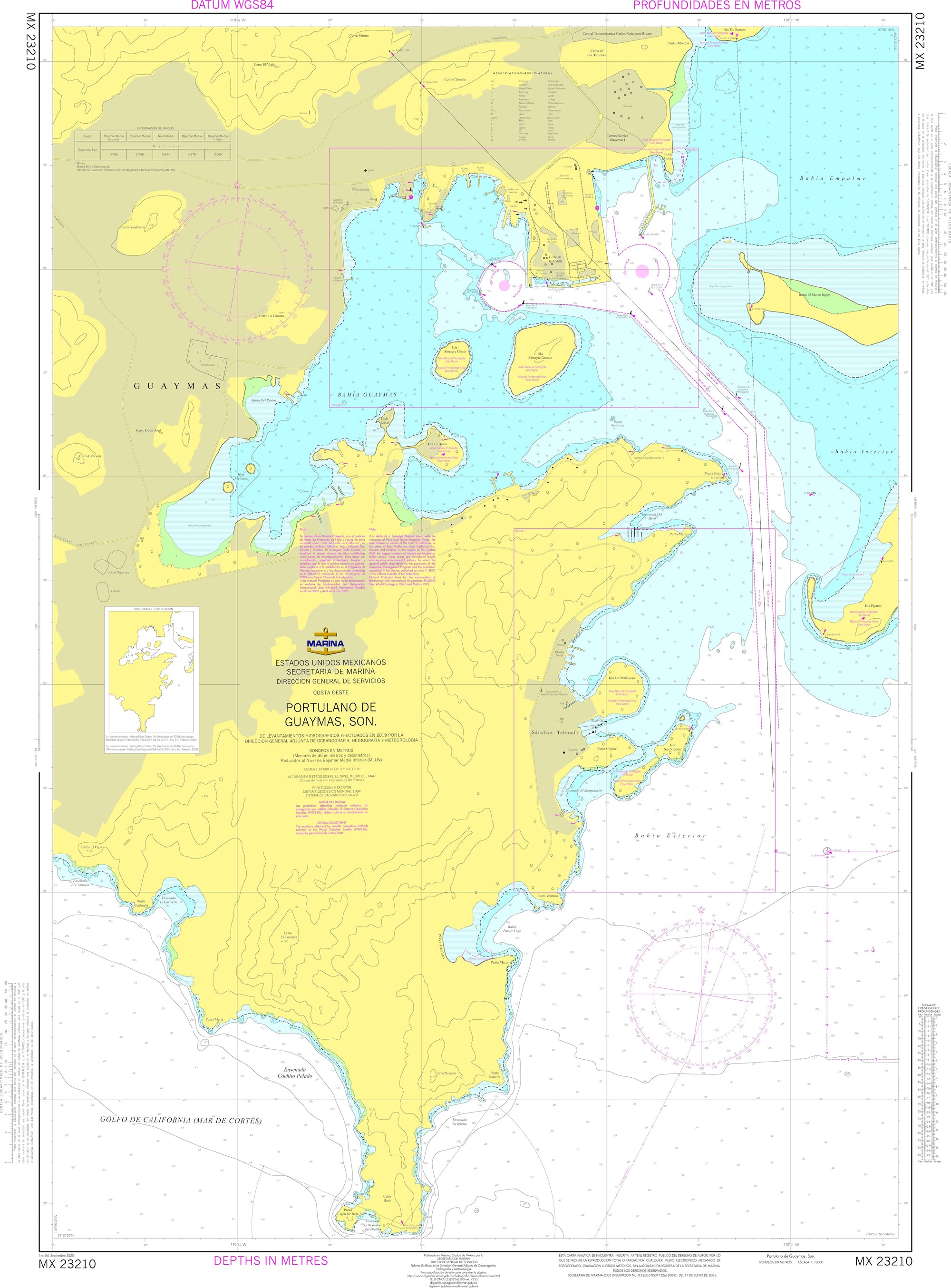 SEMAR Nautical Chart MX23210
