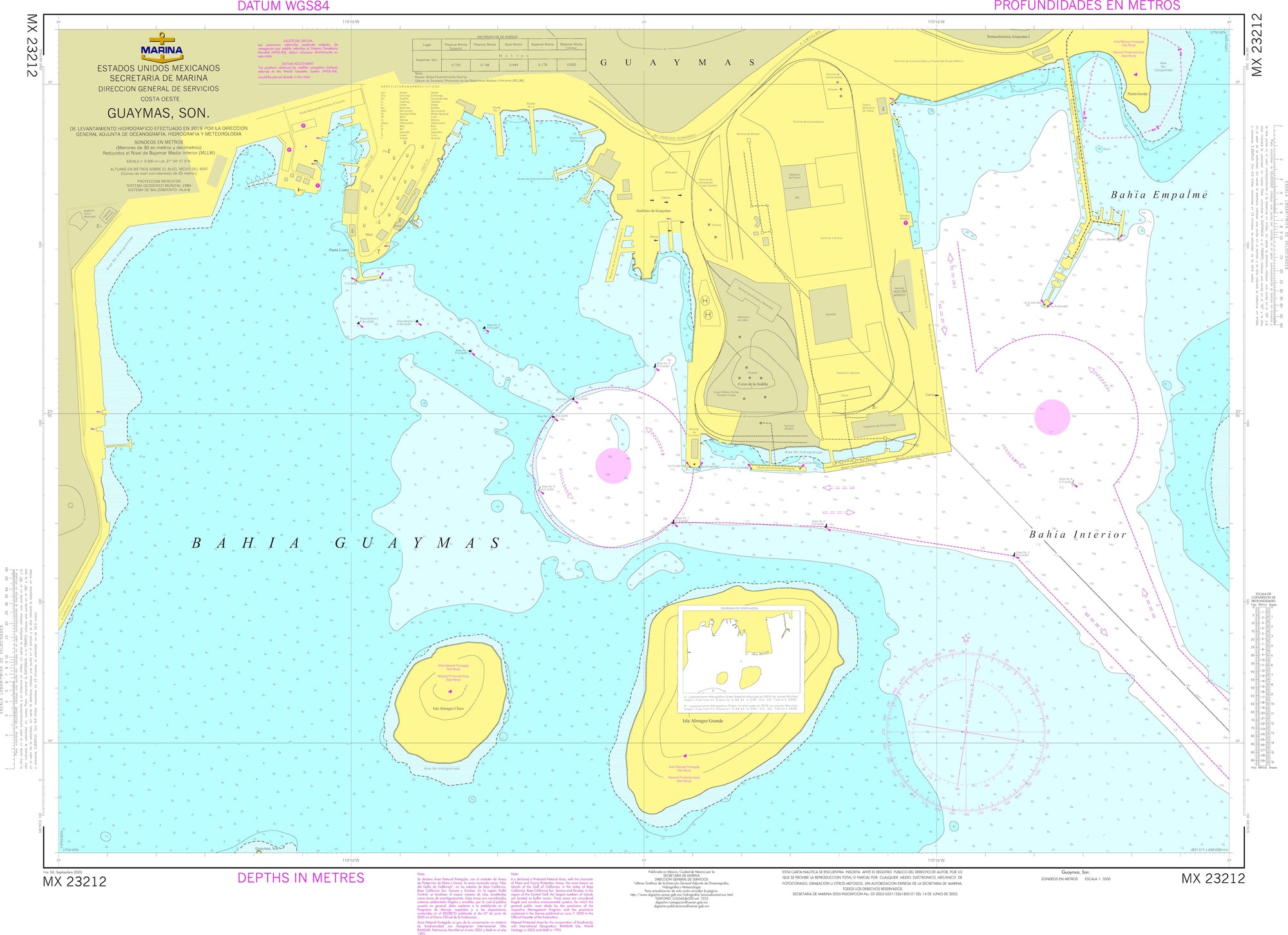 SEMAR Nautical Chart MX23212