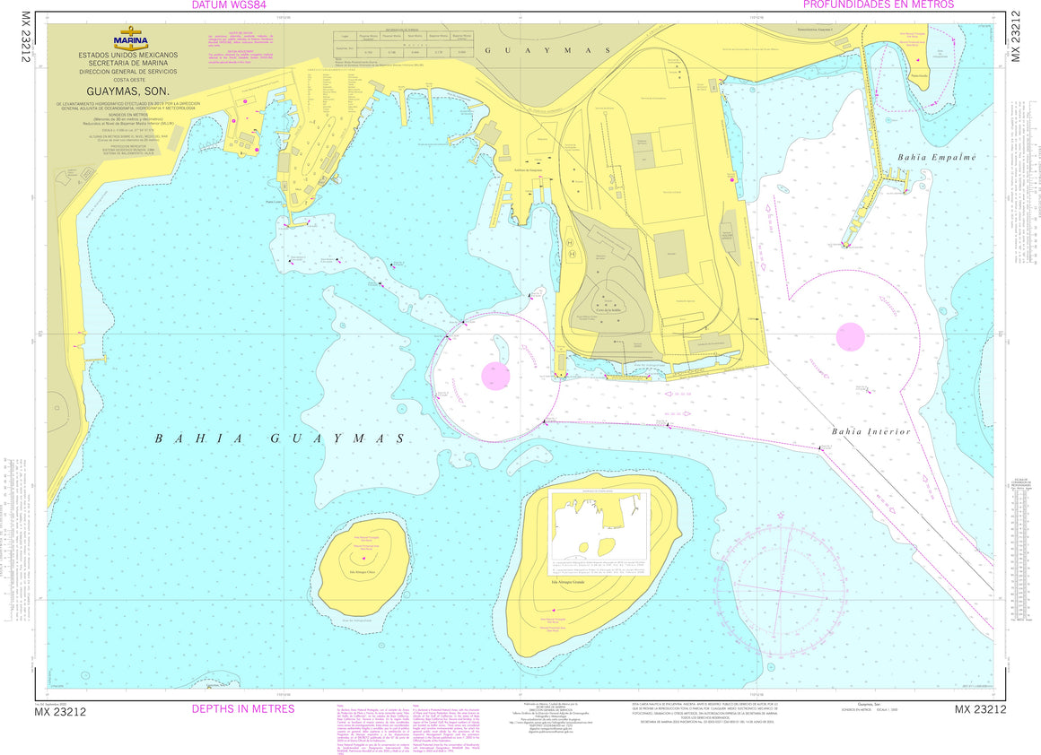 SEMAR Nautical Chart MX23212